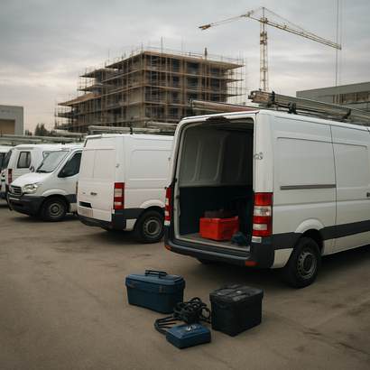 Servicefahrzeuge und Werkzeuge als Einsatzbereich der LiveOrtung-Beacons